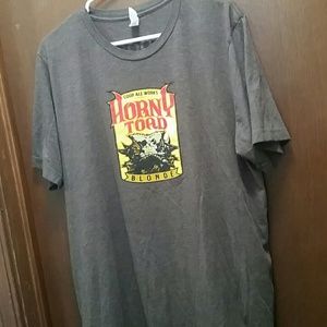 Brown men's Horny Toad Ale shirt